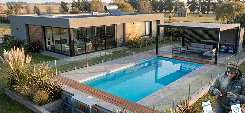 Mantenimiento profundo para piscinas de material en &eacute;poca fr&iacute;a